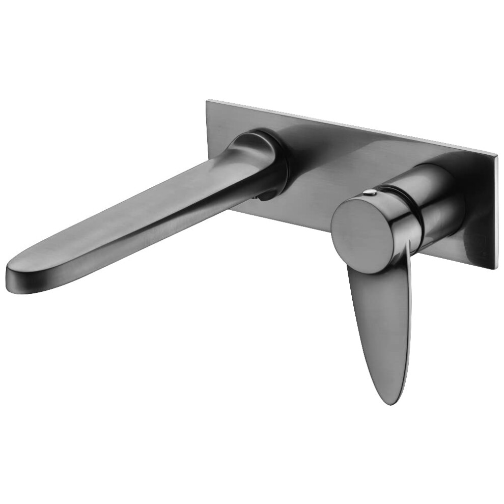 Photos - Tap Alfi brand AB1772-BN Brushed Nickel Wall Mounted Modern Bathroom Faucet 