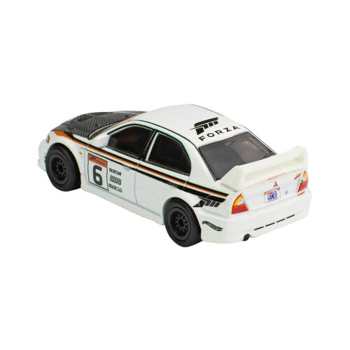 Hot Wheels Mitsubishi Lancer Evolution VI #6 Wit "Forza Horizon 5" Diecast Modelauto van Hot Wheels 1