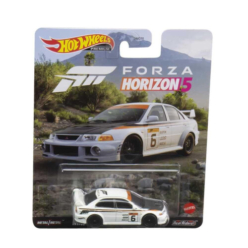 Hot Wheels Mitsubishi Lancer Evolution VI #6 Wit "Forza Horizon 5" Diecast Modelauto van Hot Wheels 2