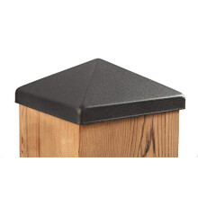 Capuchón de Poste Pirámide Apex 6x6 - Bronce Mate (5 1/2" x 5 1/2") - Paquete de 6