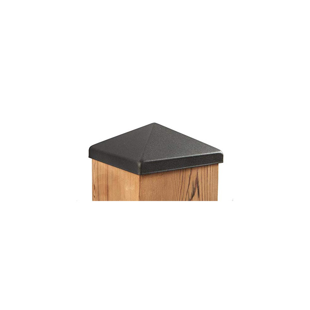 6X6 Apex Pyramid Post Cap - Matte Bronze (5 1/2" X 5 1/2") For Deck And Fence Posts - 6 Pack 680167837901