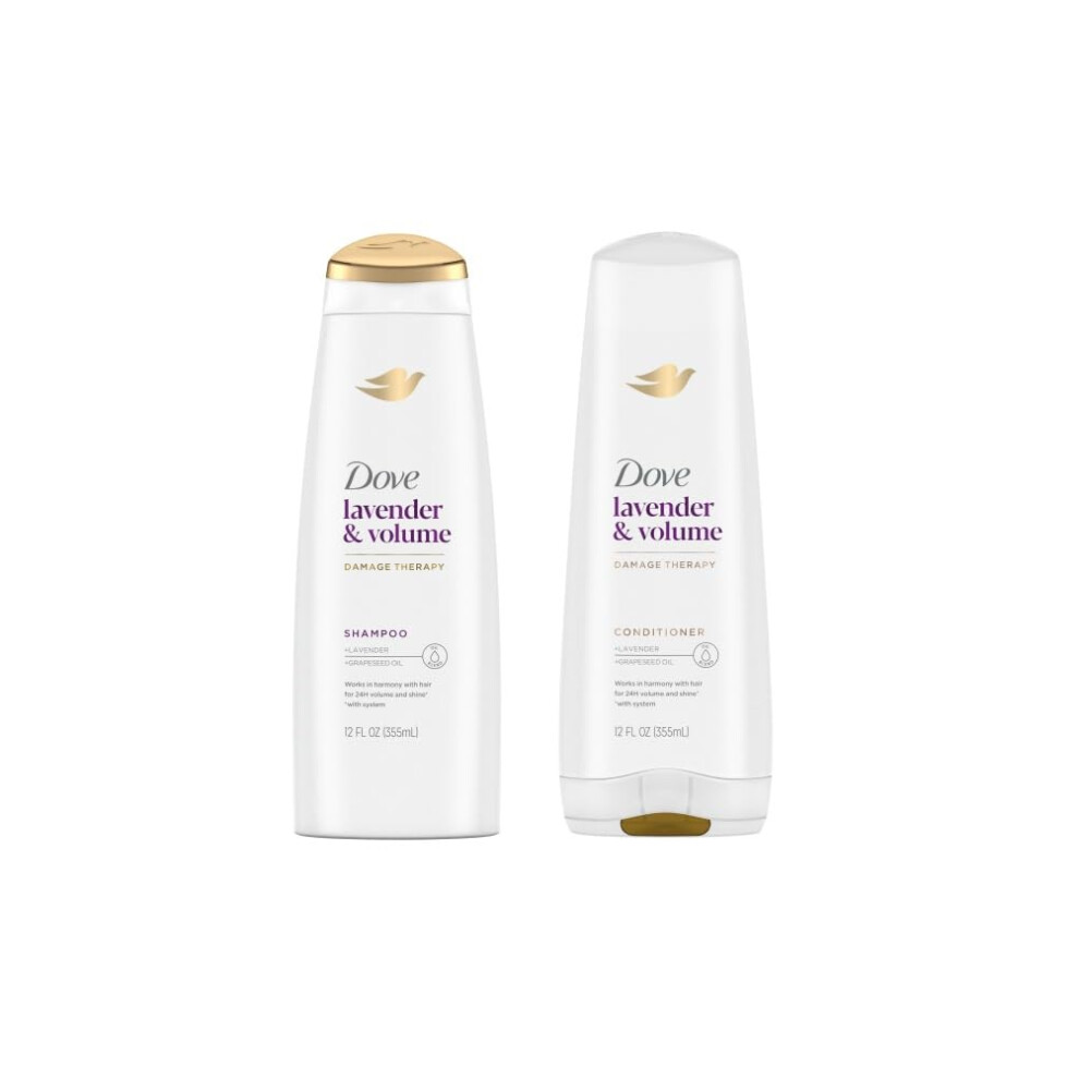 Dove Nourishing Rituals Haircare - Thickening Ritual - Shampoo & Conditioner Set - Net Wt. 12 FL OZ (355 mL) Per Bottle - One Set