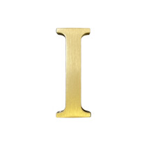 4,5 cm zelfklevende massief messing letters muursticker gouden Engelse letters huisnummers adresnummers winkel studio naam DIY combinatie voor muur h