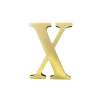 1,77 inch hoogte zelfklevend massief messing Engelse letters 4,5 cm muursticker gouden brievenbusnummers huisadresnummers winkelstudionaam doe-het-ze