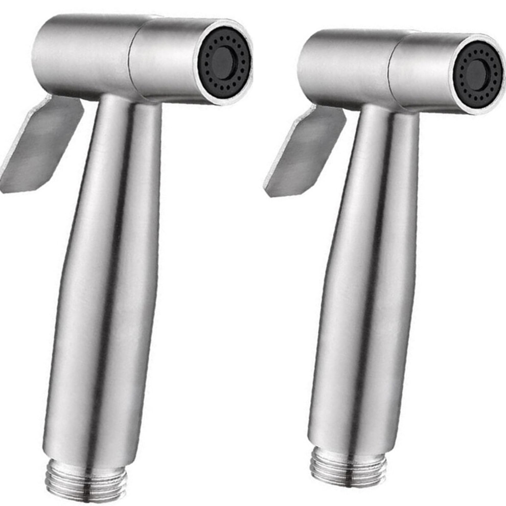 2 Pezzi Bidet Spruzzatore Per Wc Testa In Acciaio Inossidabile Bidet Spruzzatore Portatile Spruzzatore Per Pannolini Da Bagno Per La Pulizia Dell-image