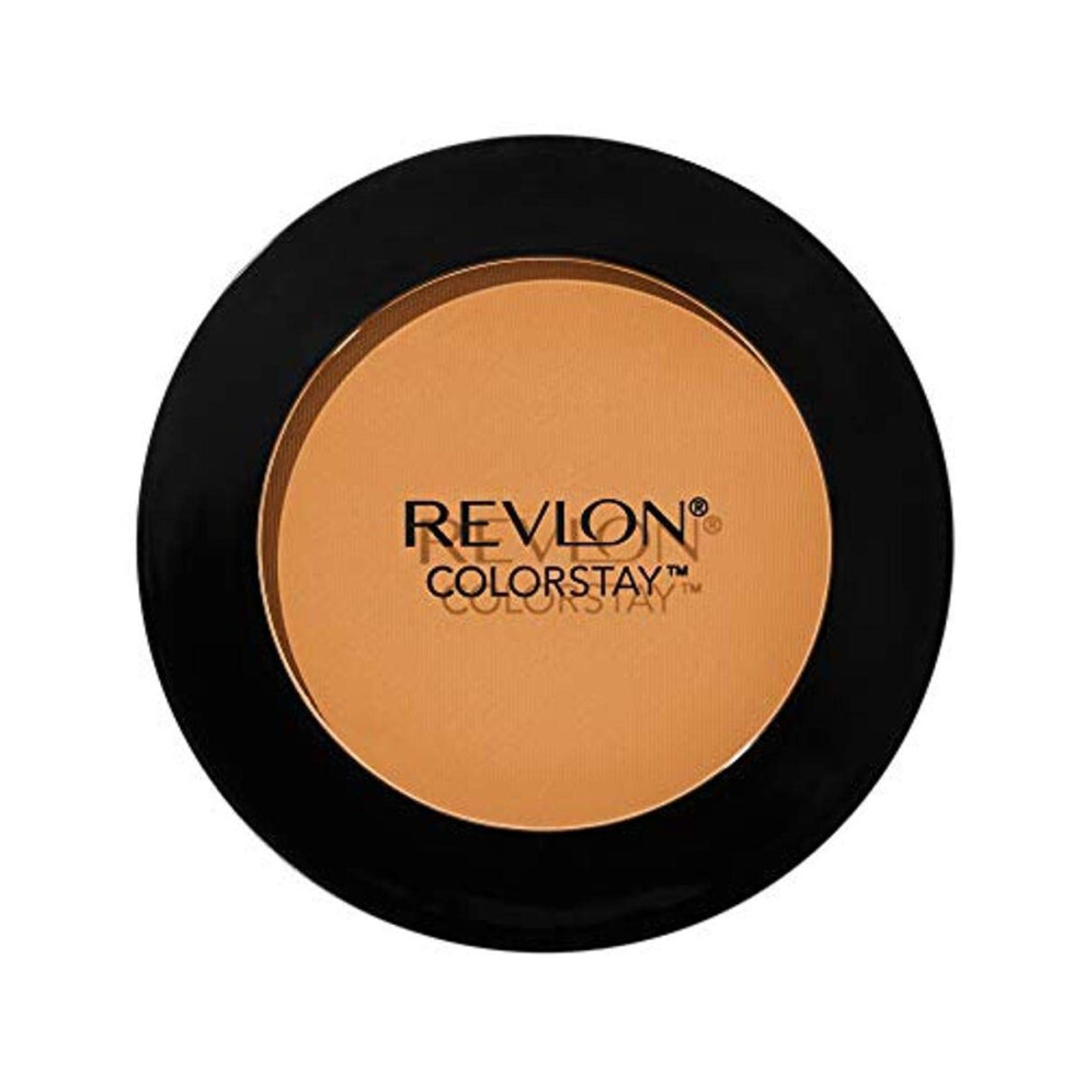 Revlon ColorStay Pressed Powder  Longwearing Oil Free  -Fragrance Free  Noncomedogenic Face Makeup  Toffee (375)  0.3 Oz-image-OPC-PGTCYXW-NEW