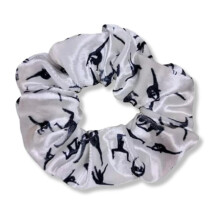 Sportybella Girls' Dance Scrunchie - Premium velvet elastisk h?rtilbeh?r til dansere - Hvid