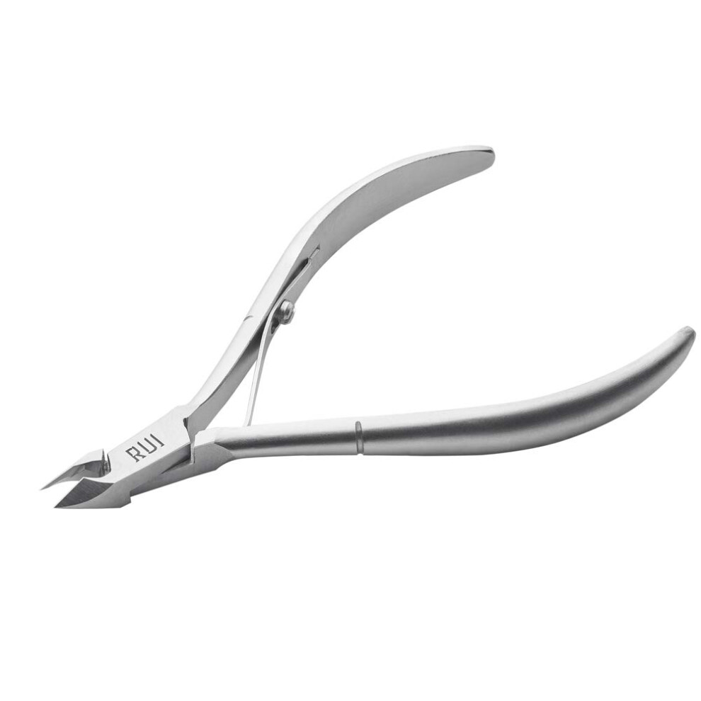 Rui Smiths Professional Cuticle Nippers | Precision Surgical-Grade Stainless Steel Cuticle Trimmer French Handle Single Spring 5Mm Jaw (Half Jaw)