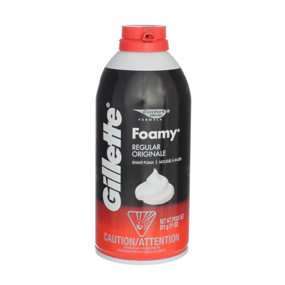Gillette Foamy Shaving Cream  Regular - 11 oz (Pack of 3)
