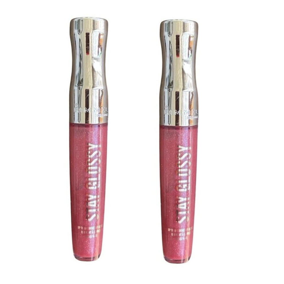 Rimmel Stay Glossy Lip Gloss - Non-Sticky and Lightweight Formula for Lip Color and Shine - 030 Cake for Breakfast .18oz-image-OPC-PGTCZKR-NEW