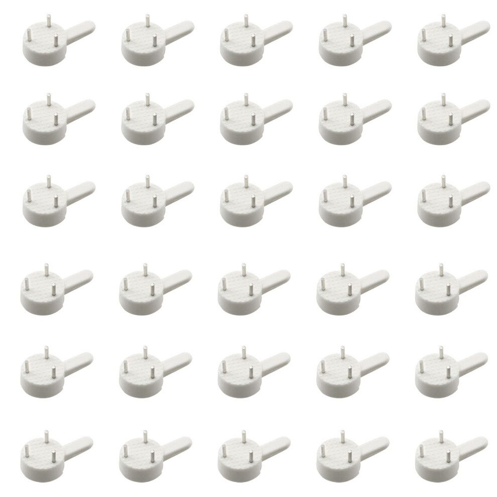 Zyamy 30Pcs Picture Hangers Without Nails Plastic Photo Frame Traceless Hook Nail Hardwall Hanger For Concrete Wall Hardwall And Drywall 729388717828