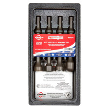 Mayhew Tools 32024 Pneumatic Hammer 4-Piece Special Set Black Oxide Finish