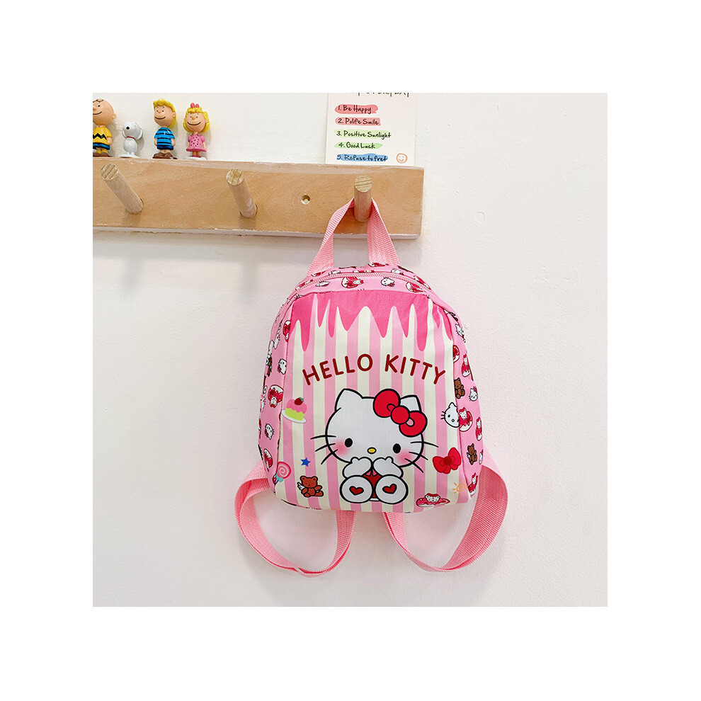 (Kitty) Adorable New Mini Backpack For Kids Featuring Kuromi And My Melody Designs Perfect For School Use