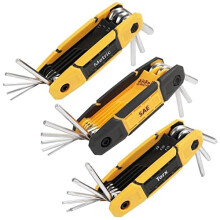 MULWARK 25-delige inklapbare inbussleutelset | Metrisch Standaard & Torx - Perfect inbussleutelset gereedschapscadeau voor Kerstmis | 3-pack draagbar