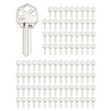 Lot de 100 cl   s vierges QWORK en cuivre compatibles avec les cl   s vierges Kwikset KS1/KWI-1 (KW1)