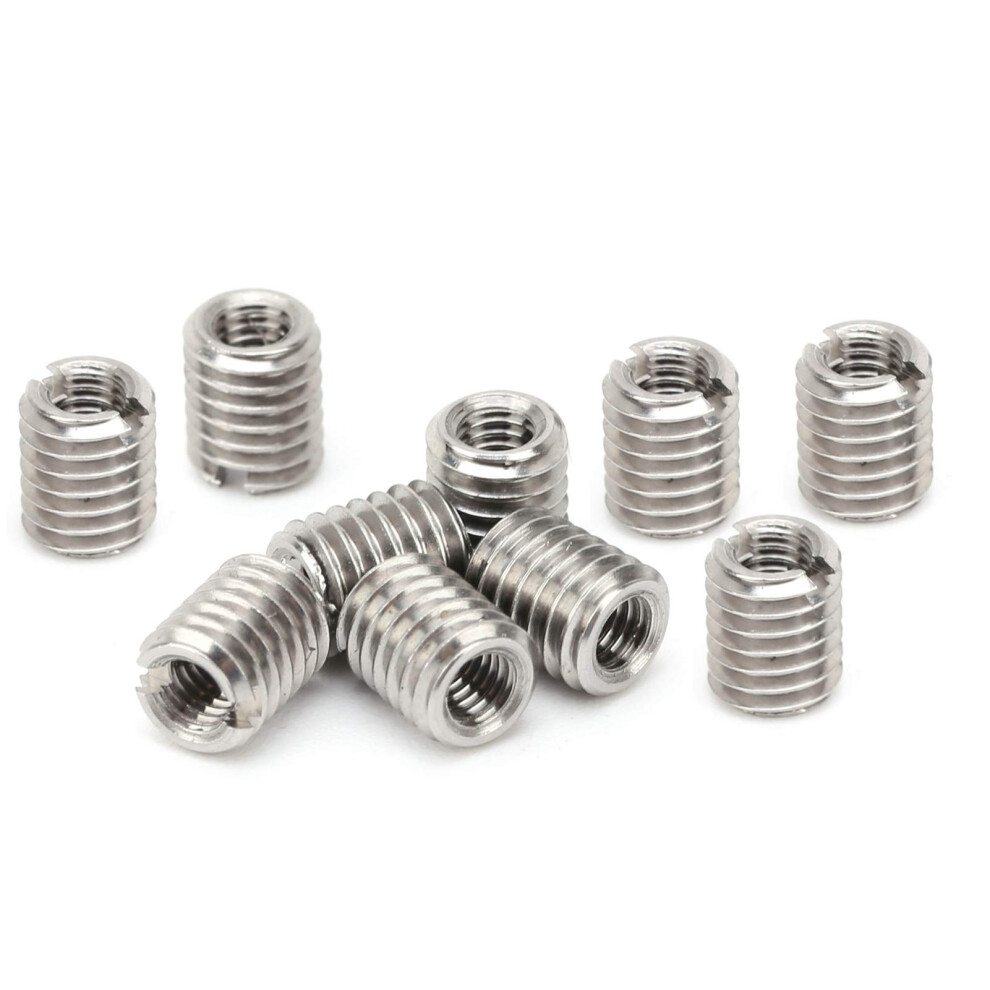 10pcs Self Tapping Thread Insert  6mm Stainless Steel Reducing Nut Female M3x0.5mm Male M5x0.8mm-image-OPC-PGTD2Z9-NEW