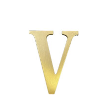4,5 cm zelfklevende massief messing letters muursticker gouden Engelse letters huisnummers adresnummers winkel studio naam DIY combinatie voor muur h