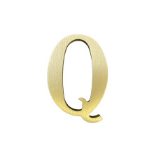 1,77 inch hoogte zelfklevend massief messing Engelse letters 4,5 cm muursticker gouden brievenbusnummers huisadresnummers winkel studionaam DIY combi