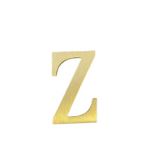 1,77 inch hoogte zelfklevend massief messing Engelse letters 4,5 cm muursticker gouden brievenbusnummers huisadresnummers winkel studionaam DIY combi