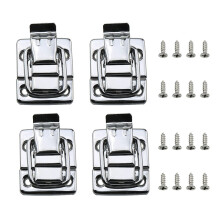 ZZHXSM 4PCS przelaczane zatrzaski zlap skrzynki klatki piersiowej klamry burza zamek retro srebrny metalowy zelazny przelacznik Hasp Zatrzaski ze