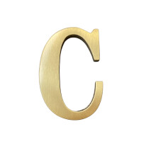 1.77 Inch Height Self Adhesive Solid Brass English Letters 45mm Wall sticker Gold Mail Box Numbers House Address Numbers Shop Studio Name DIY Combina
