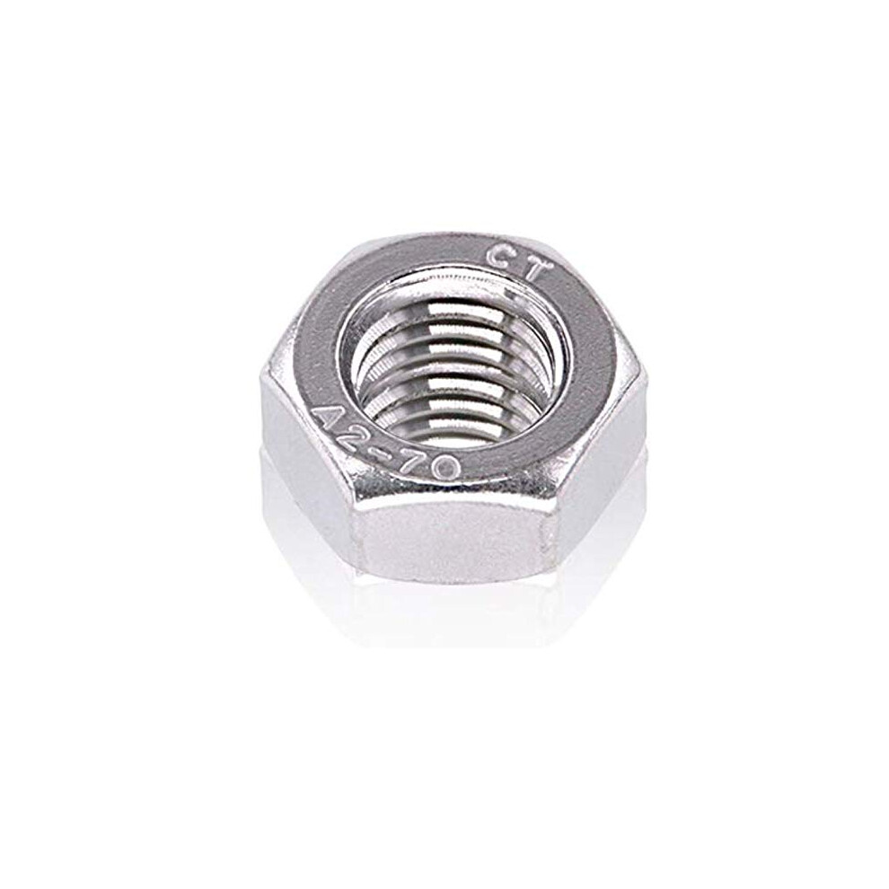 Persberg M8 Hex Nut M8-1.25 (20 Pack) 65Mm Height 304 18-8 Stainless Steel Hex Nuts 120153 6091022473495