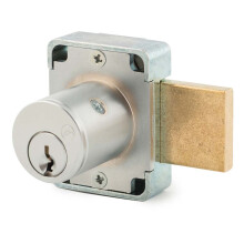 Olympus Lock 100DR Deadbolt Lock | 7/8 Chrome Key US26D | NATL KA915 Easily Rekeyable Cabinet Door Lock Keyed Alike | Grade 1 Door Locks with Keys |