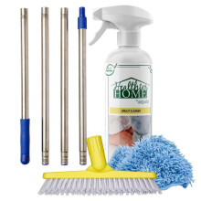Champ! Grout Cleaner Bundle inkluderar lngt handtag Stand Up Brush Refreshes Grout och tar bort flckar p kakelgolv och badrumsvggar och kk (