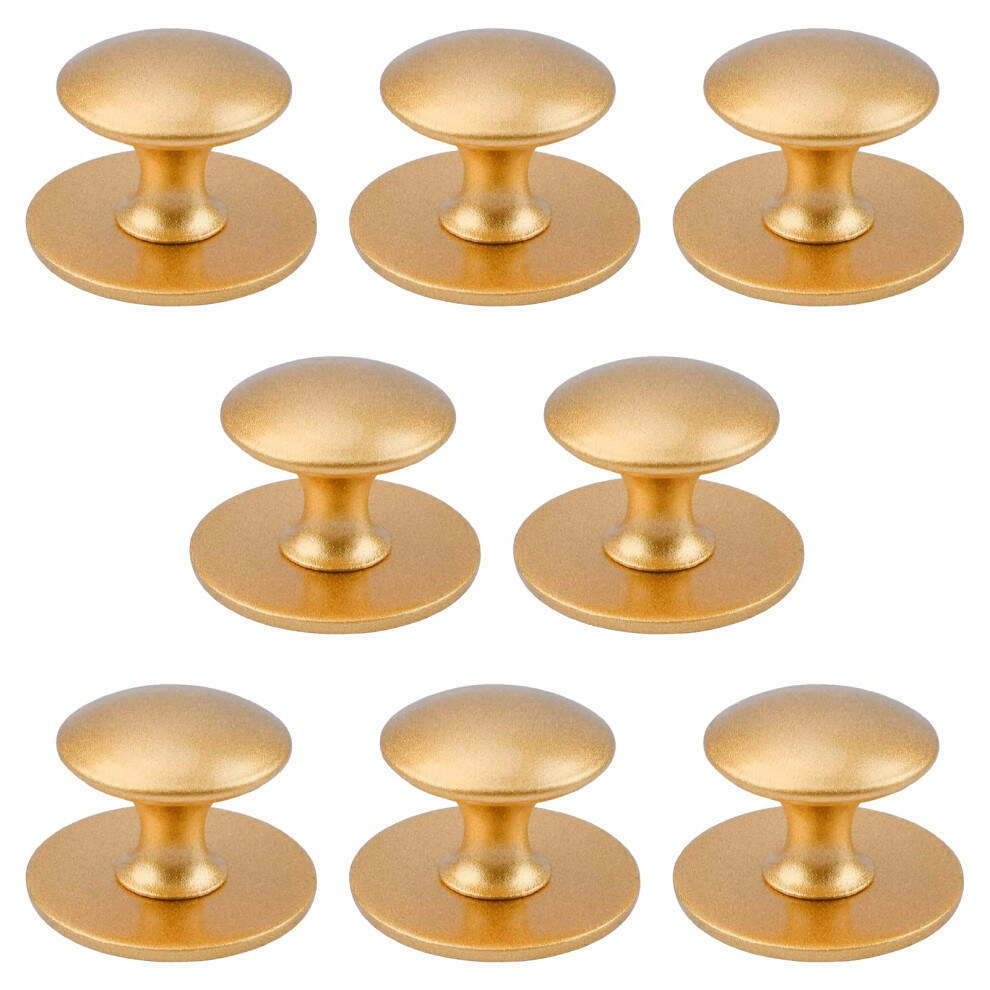 Morobor 8 Pomelli Adesivi Per Armadietti, Pomelli Autoadesivi Istantanei Per Armadietti Da Cucina, Cassetti, In Acciaio Inox, Per Finestre, Armadi, Cassetti (Oro Opaco)-image