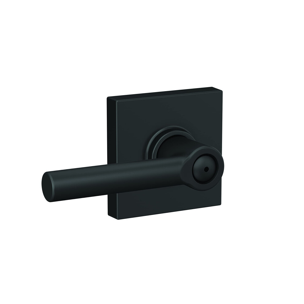 Schlage F40 BRW 622 COL Broadway Lever with Collins Trim Bed & Bath Privacy Door Lock  Matte Black-image-OPC-PGTD7GP-NEW