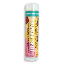 Balsamo labbra Crazy Rumors Banana Split. 100% naturale vegano a base vegetale prodotto negli Stati Uniti (confezione da 1)