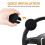 Rayfun No Tool Required Easy Set Up Silicone Steering Wheel Spinners for Automobiles 3