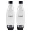 SodaStream SodaStream 1L Twin Pack Elewasher Safe Slim Bottle (sort) 1