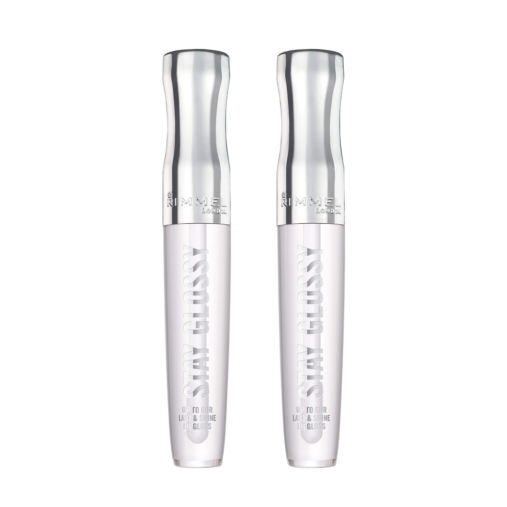 Rimmel Stay Glossy 6 Hour Lip Gloss  Seduce Me  0.18 Fl Oz   2 Count (Pack of 1)