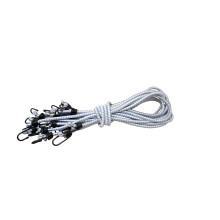 KOTAP VBC-64WHT CORDES ELOUNCES MULTIQUES DURABIES HEURD DURAGE avec crochets de 64 pouces blancs (10 pack)