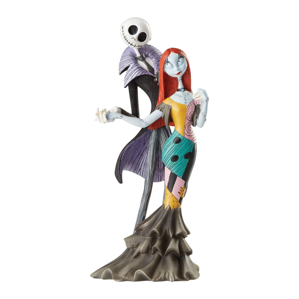 Enesco Disney Showcase Couture De Force Nightmare Before Christmas Jack Und Sally Deluxe-Figur, 22,1 Cm, Mehrfarbig-image