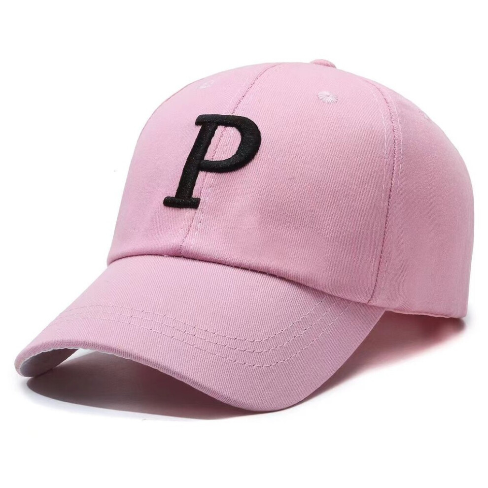 (Pink) Letters Embroidery P Hat Women Uv Protection Shade Out Breathable Protection Sun-image-OPC-PGTD8VN-NEW