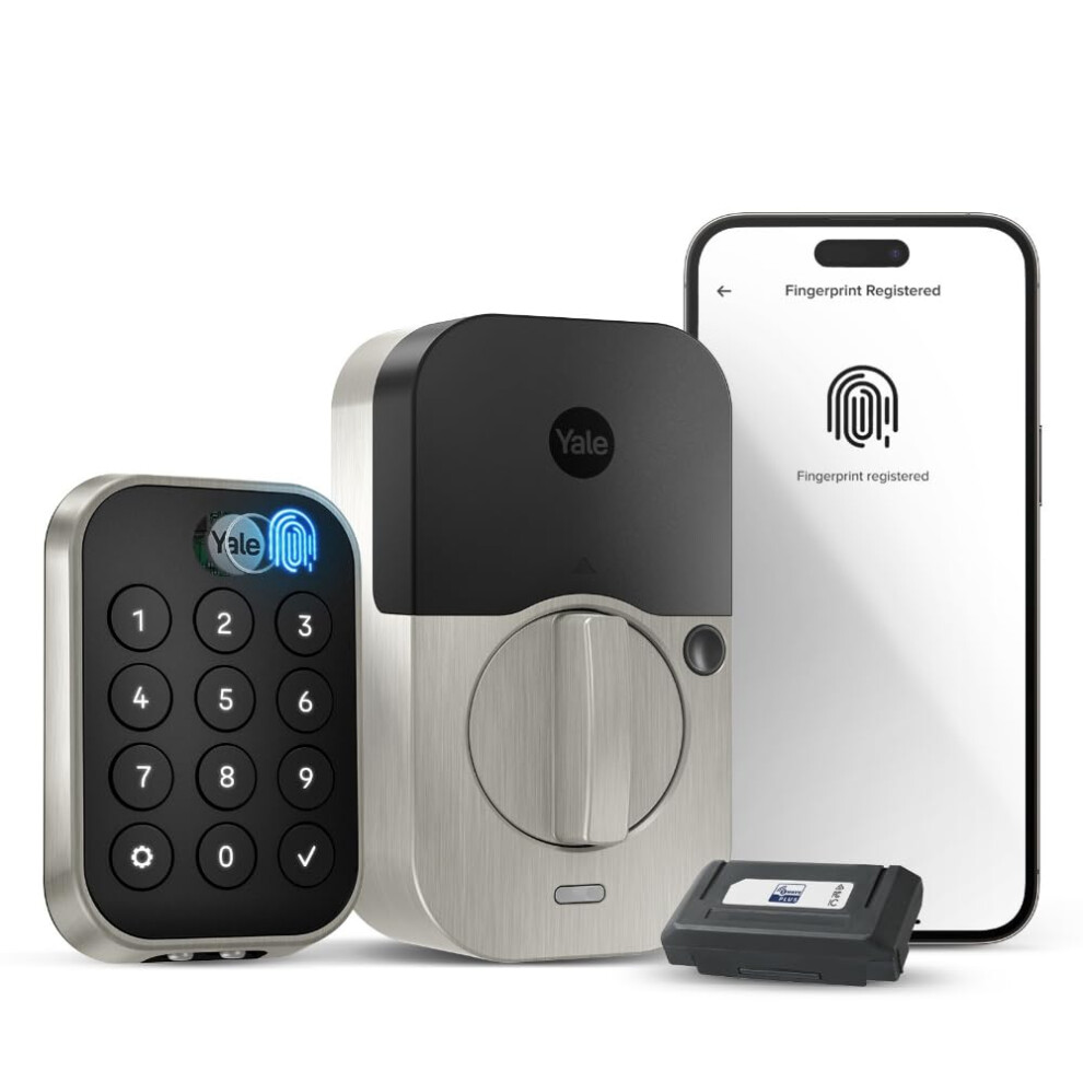 Yale Assure Lock 2 Touch Deadbolt Satin Nickel Key-Free Smart Entry Door Lock with Z-Wave (ZW3) Connected Touchscreen Keypad for Code Entry and Remote