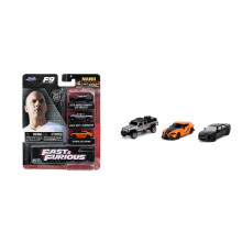 Jada Toys Nano Hollywood Rides Fast & Furious 3 PK F9 Black