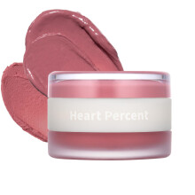 Hjerteprocent Dote On Mood Tilpasset l?be- og kindmat (t?gepotte) + Gl?d (Shine Balm) Dobbelt type Multi-use Blush & Lip Tint [#04. Bl?d pink]