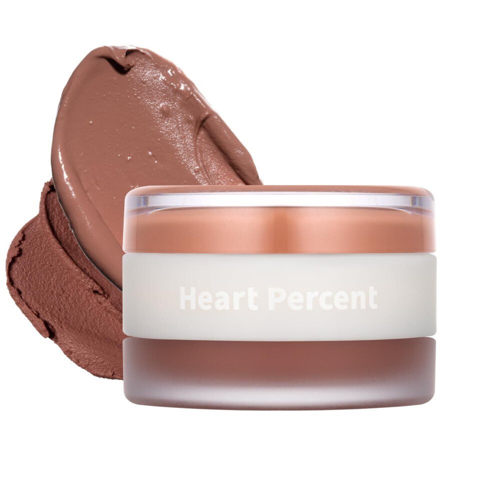 Hjerteprocent Heart Percent Dote On Mood Custom Lip & Cheek Matte (Fog Pot) + Glow (Shine Balm) Dual Type Multi-Use Blush & Lip Tint [#06. Bare Nude]