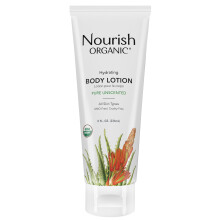 Nourish Organic Body Lotion illatmentes Hidratl testpol szraz borre tanstott bio aloe vera shea vajjal, kkuszolajjal s kakavajjal + mosha