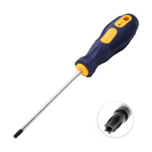 Utoolmart Torx Screwdriver T20 Security Magnetic Star Screw Driver with 100mm CR-V Shaft and Black Yellow Handle 1 Pcs