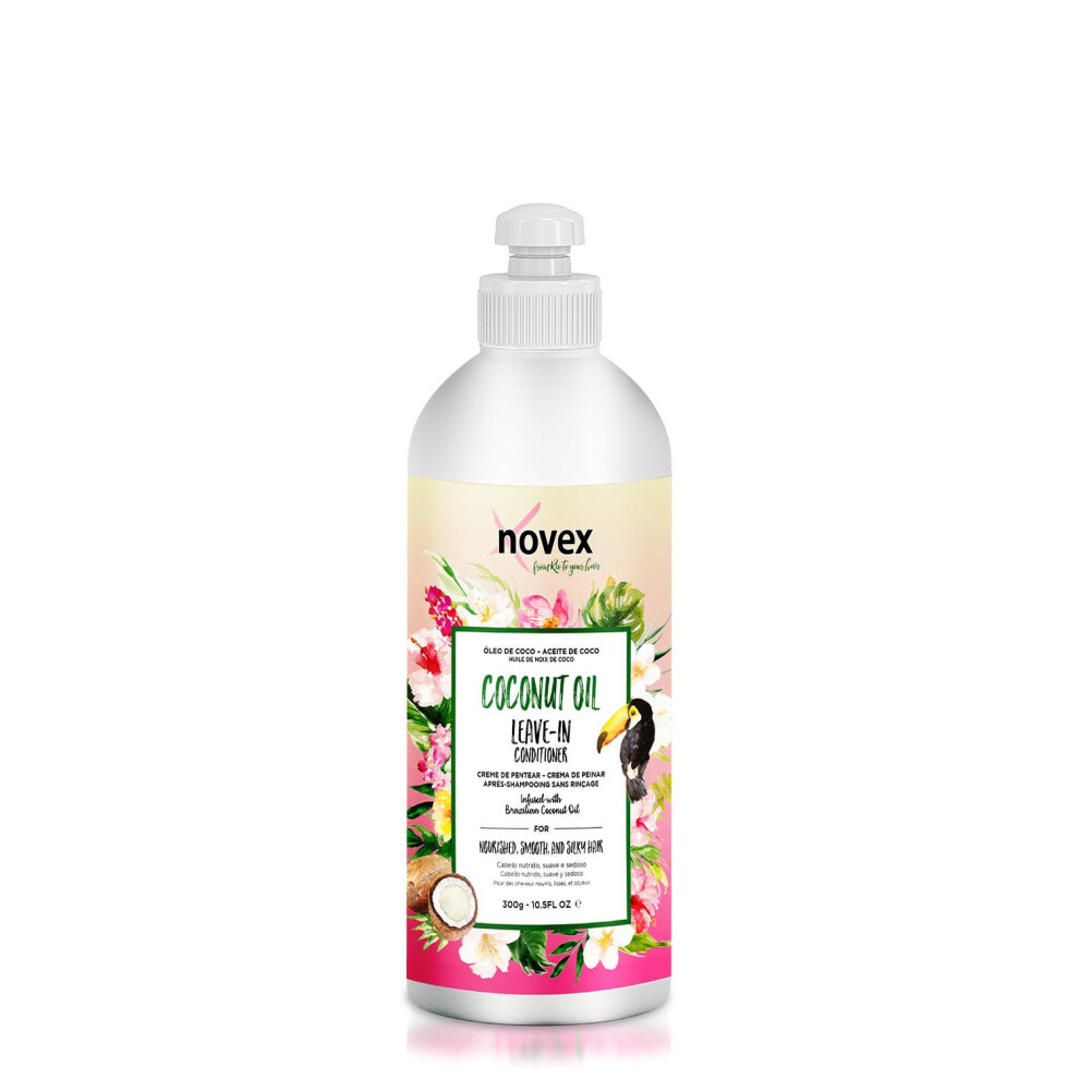 Novex Coconut Oil Leave in Conditioner 10.5 oz - Infused with Pure 100% Organic Coconut Oil