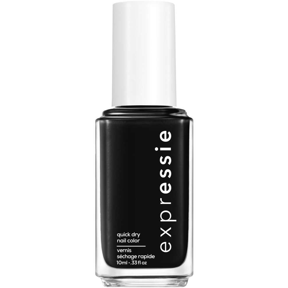 Essie Black Expressie Quick-Dry Nail Polish 8-Free Vegan True Now Or Never 0.33 Fl Oz