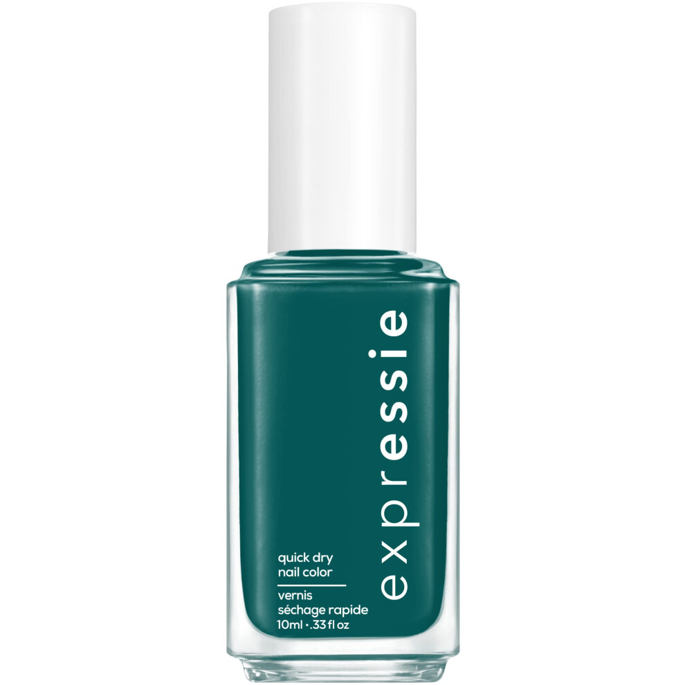 essie Expressie Nail Polish  Quick-Dry Kelly Green Nail Polish  Vegan  Streetwear N' Tear  0.33 fl oz