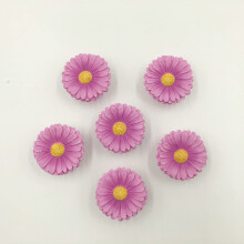 Amyoxu Daisy Vintage Resin kzzel festett fikos kihzhat szekrny gombok fogantyk vidki konyha lakberendezsi lila (6 db-os csomag)