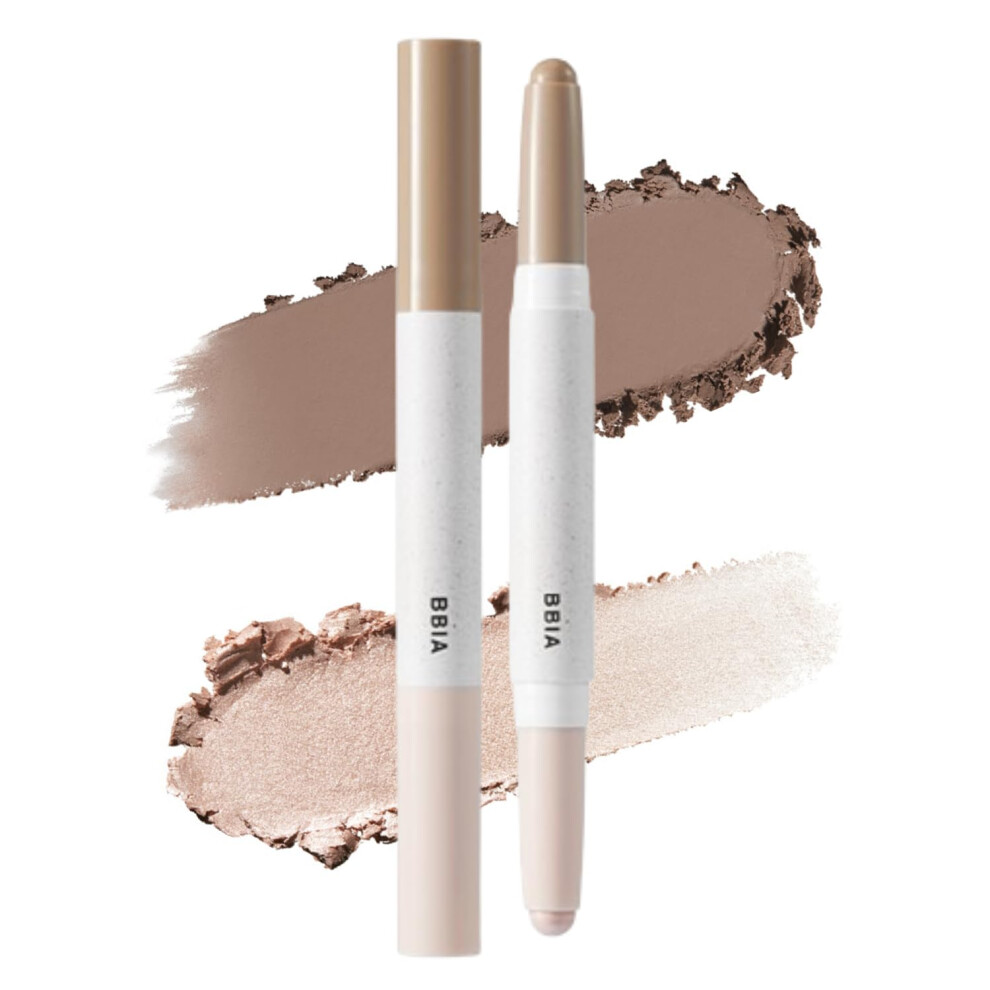 Bbi@ Bbia Bbia Last Contour Stick - Dual-Sided Contouring & Highlighting Duo Stick Easy Dual-Ended Natural Contour & Highlight Blendable Buildable Longlasting K