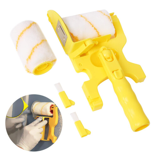Paint Edger Roller Brush Multifunctional Hand-held Clean-Cut Paint Edger Roller Brush Portable Tool Kit Rexroth Pole Mountable Paint Edger with