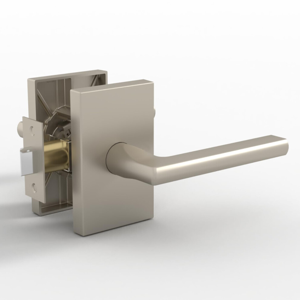 Mega Handles - Glamor Passage I Lever Door Lock Handle Set For Hallway Closet And Bathroom I Keyless Door Lock I Heavy Duty I Fits All Standard Door 725414330887